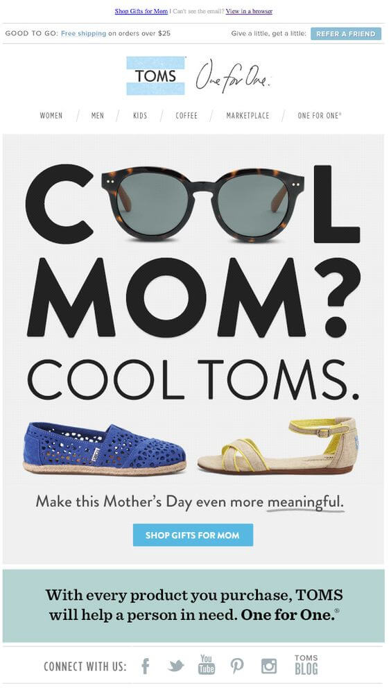 best subject lines for mother's day