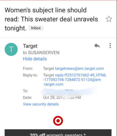 Email Blooper - Target | Ungapped